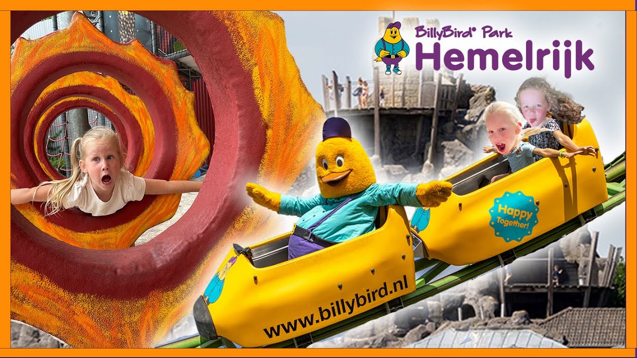 Door de SPEELTUIN en in de ACHTBAAN - Pretpark BillyBird Hemelrijk