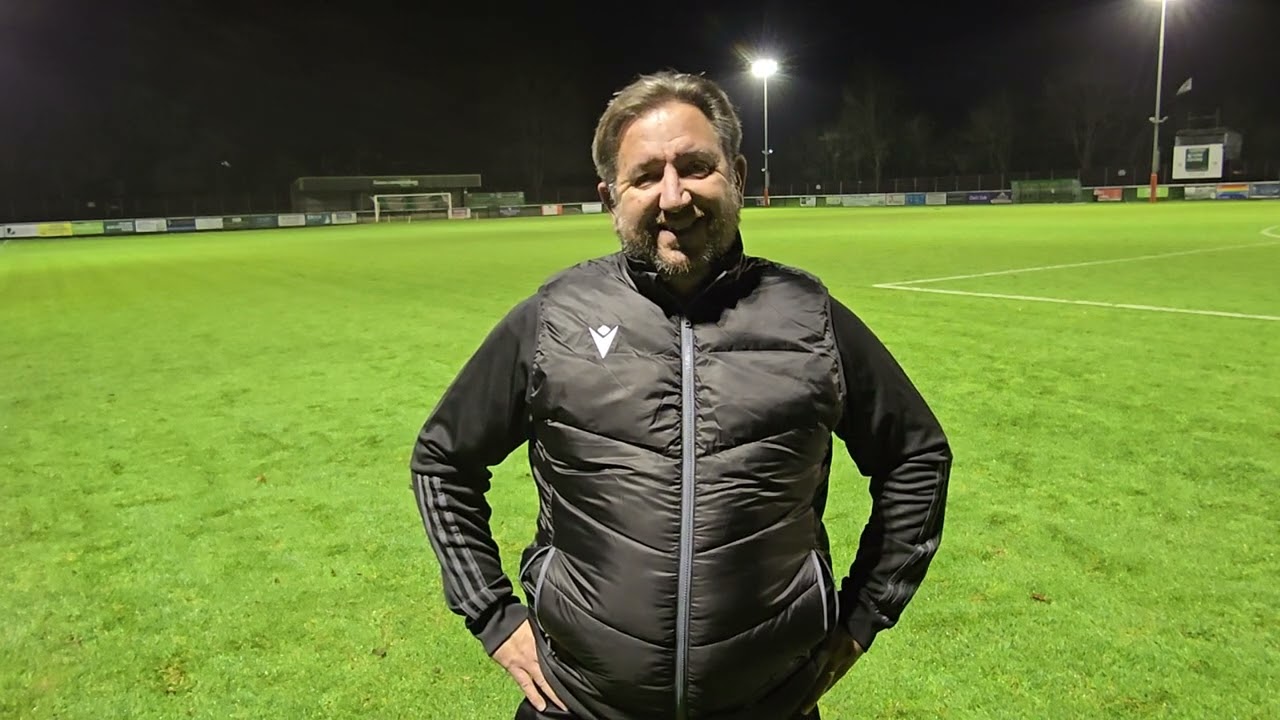 Wayne Carter - Post Match v Leatherhead. FA Trophy. 