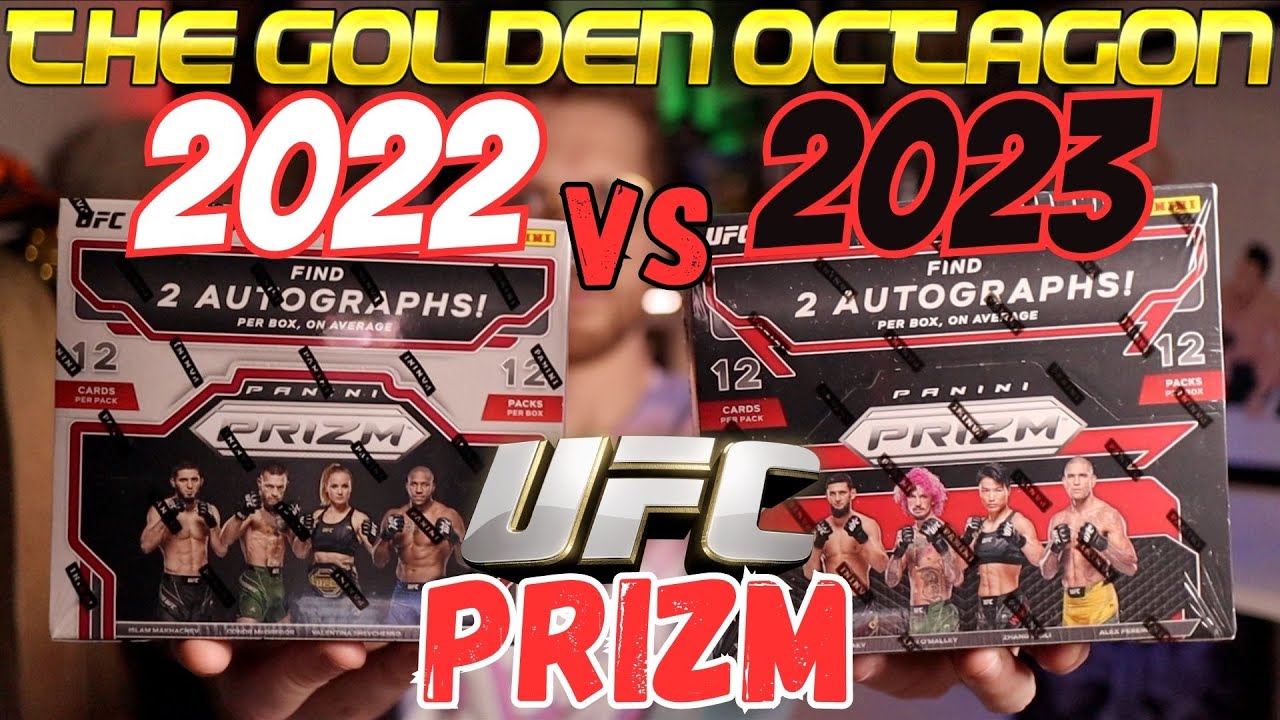 MY MOST EXPENSIVE VS BATTLE YET | 2022 vs 2023 Panini UFC Prizm Hobby Box Battle | Gold Champ Auto