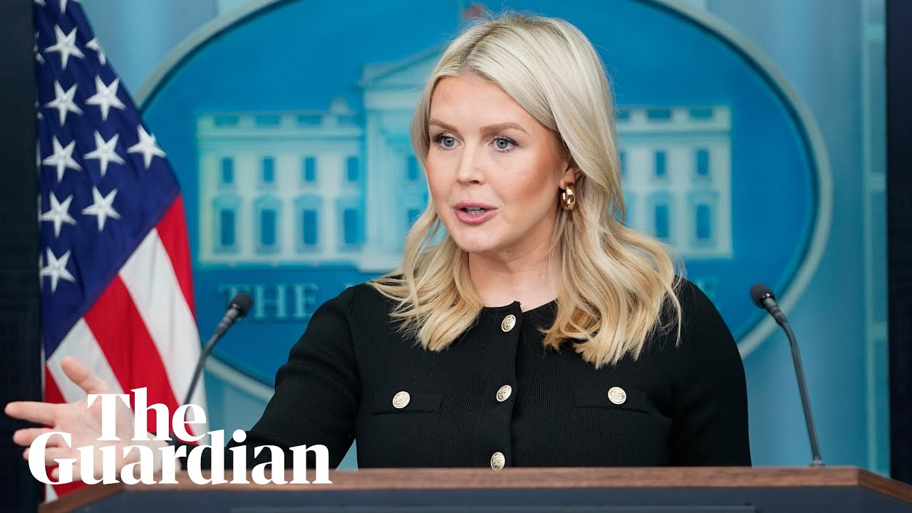 White House press secretary Karoline Leavitt holds a regular briefing - watch live