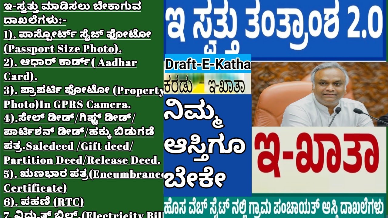 ಹಳ್ಳಿ ಜನರಿಗೆ ಗುಡ್ ನ್ಯೂಸ್,ಇ-ಸ್ವತ್ತು ಕರಡು ಪ್ರತಿ 5 ನಿಮಿಷದಲ್ಲಿ ಸಿಗಲಿದೆ,ಹಾಗಾದರೆ ನೀವು ಮಾಡಬೇಕಾದದ್ದುಇಷ್ಟೆ!