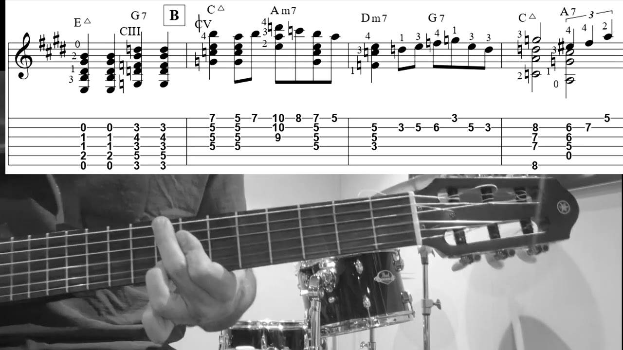In A Sentimental Mood - Guitar Solo (Partitura & TAB) | Alejandro Marin