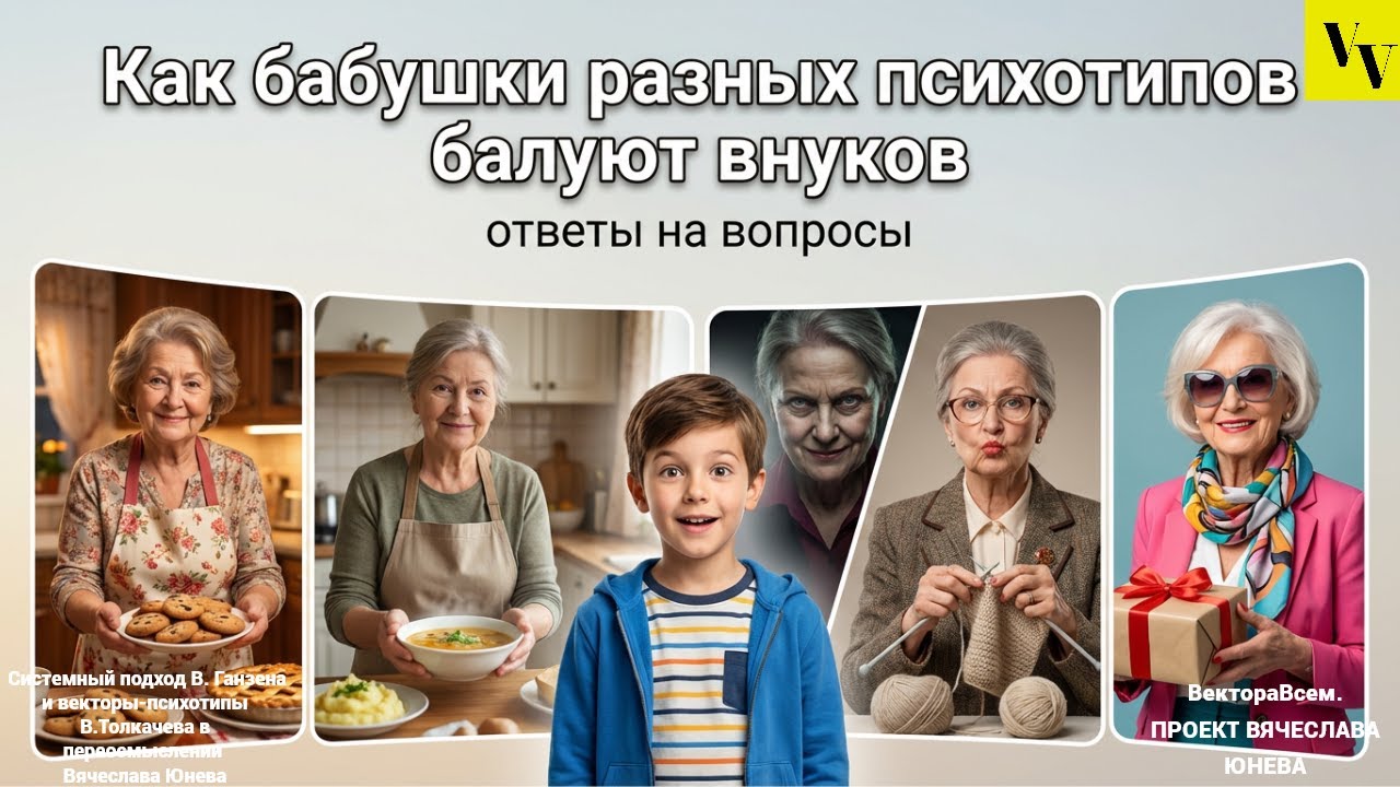 Как бабушки разных психотипов балуют внуков