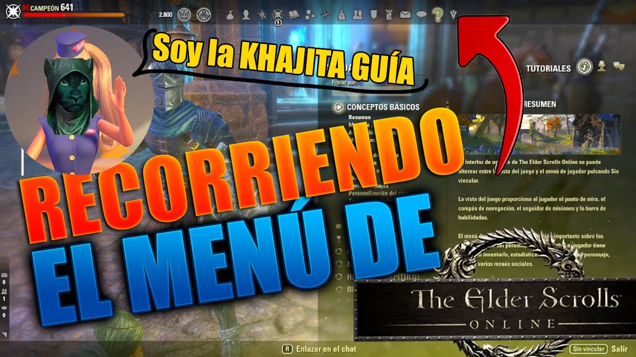 TESO| RECORRIDO POR EL MENÚ, ¡NO TE PIERDAS!