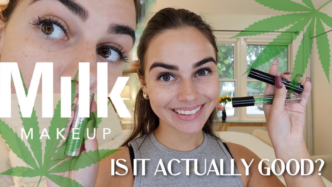 MAKEUP MONDAY - Testing KUSH MILK MAKEUP Products, Eyeliner, Mascara, & More || EJB