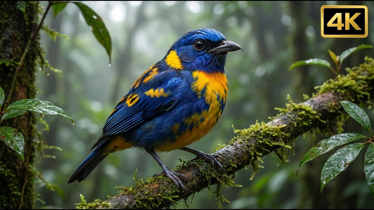 Nature Glitched: A Bird with Tiger Patterns | 4K