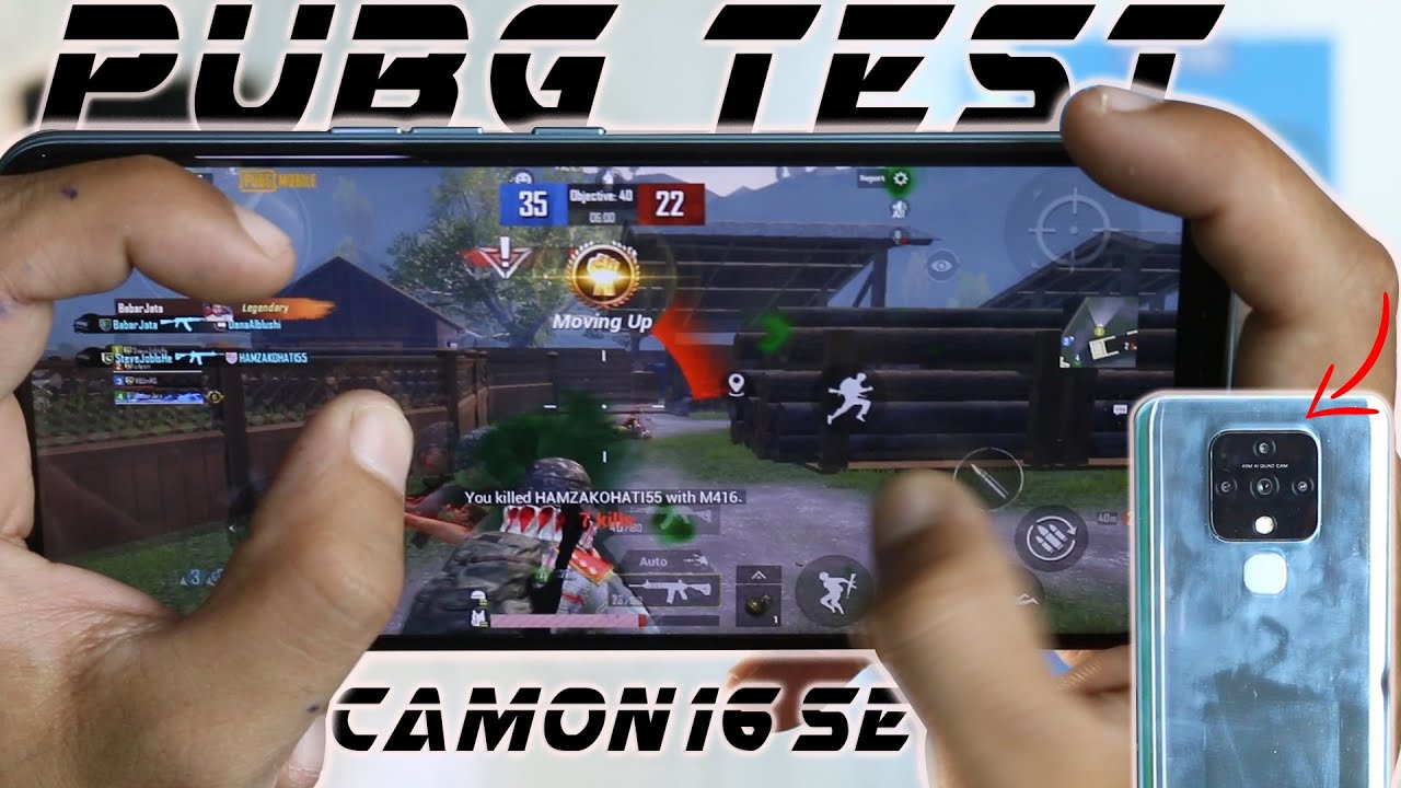 Tecno camon 16 SE PUBG Test | Camon 16 (Special-Edititon) Pubg GamePlay | Camon 16 PUBG Gyro Test
