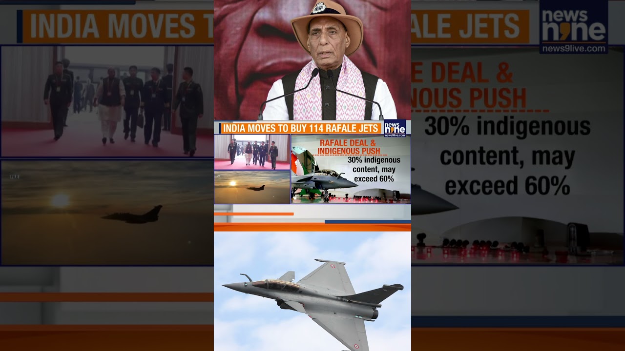India Mulls ₹3.25 Lakh Cr Rafale Deal | 114 Jets, Made-in-India Push | News9