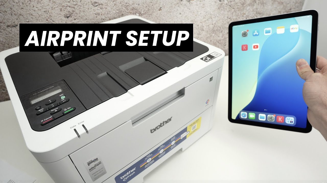 Brother HL-L3220CDW : How to AirPrint (iPhone, iPad & Mac)