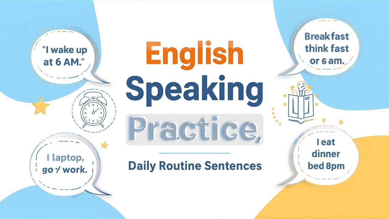 English Speaking Practice – Daily Routine Sentences