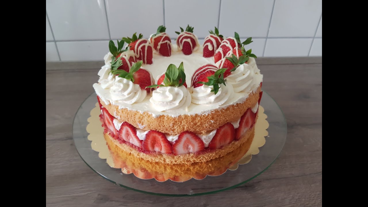 Leckere Erdbeer Torte ♥ P&S Backparadies