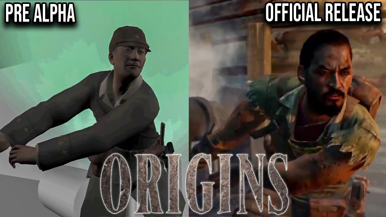Origins Intro Cutscene PRE ALPHA vs RELEASE Versions - Call of Duty Black Ops 2 (Unreleased DLC 5)