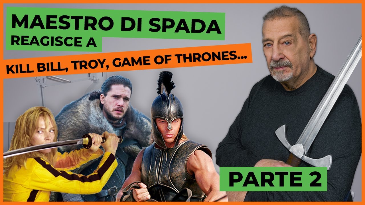 Vero MAESTRO DI SPADA reagisce a KILL BILL, TROY, THE LAST DUEL e altri film - Parte 2 | Slim Dogs