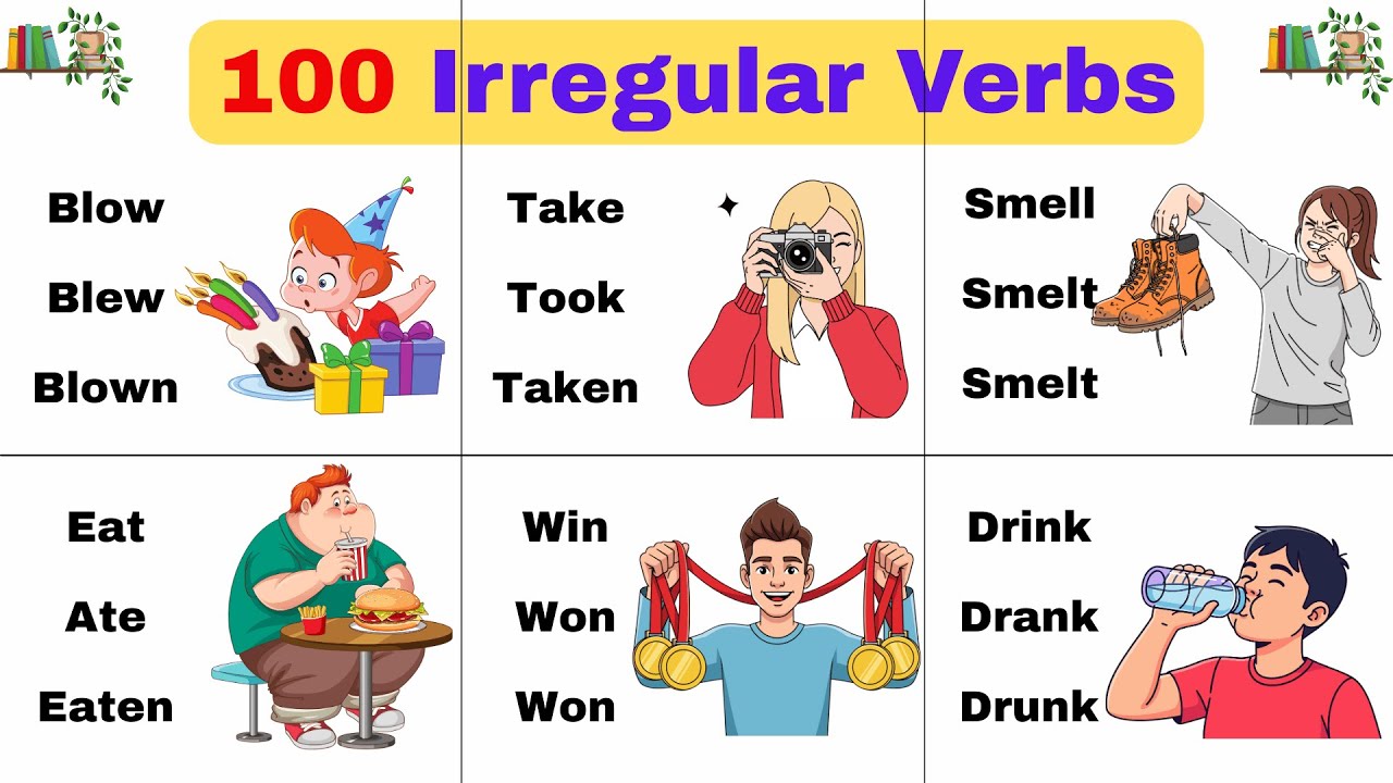 Your First 100 Irregular Verbs in English - Made Simple | English for Beginners