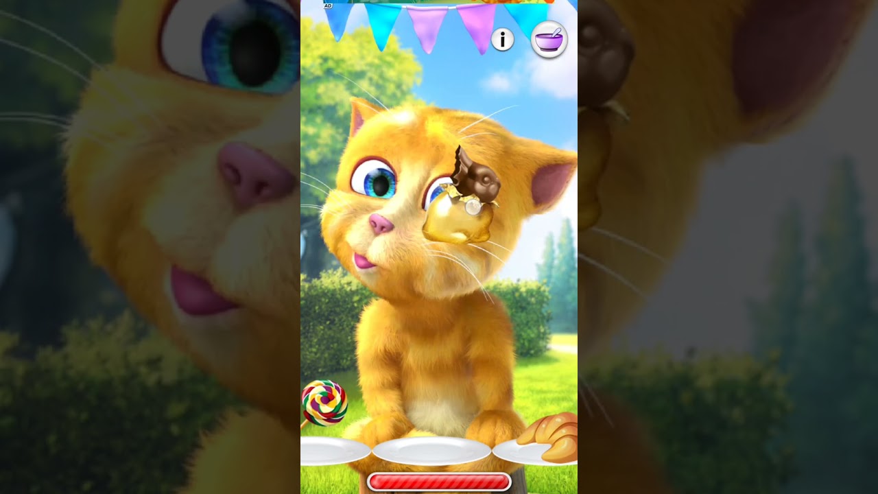 talking ginger gameplay 🤣 funny cat video 🐈 #talkingtomversion #cat #talkingtom
