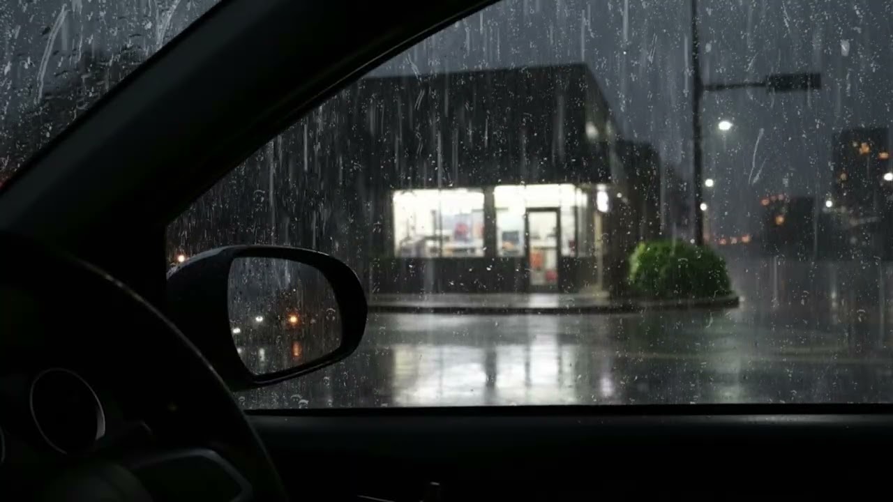 Can’t Sleep? Safe Inside a Car During a Massive Rainstorm 🚗🌧️ | Deep Sleep & Insomnia Relief