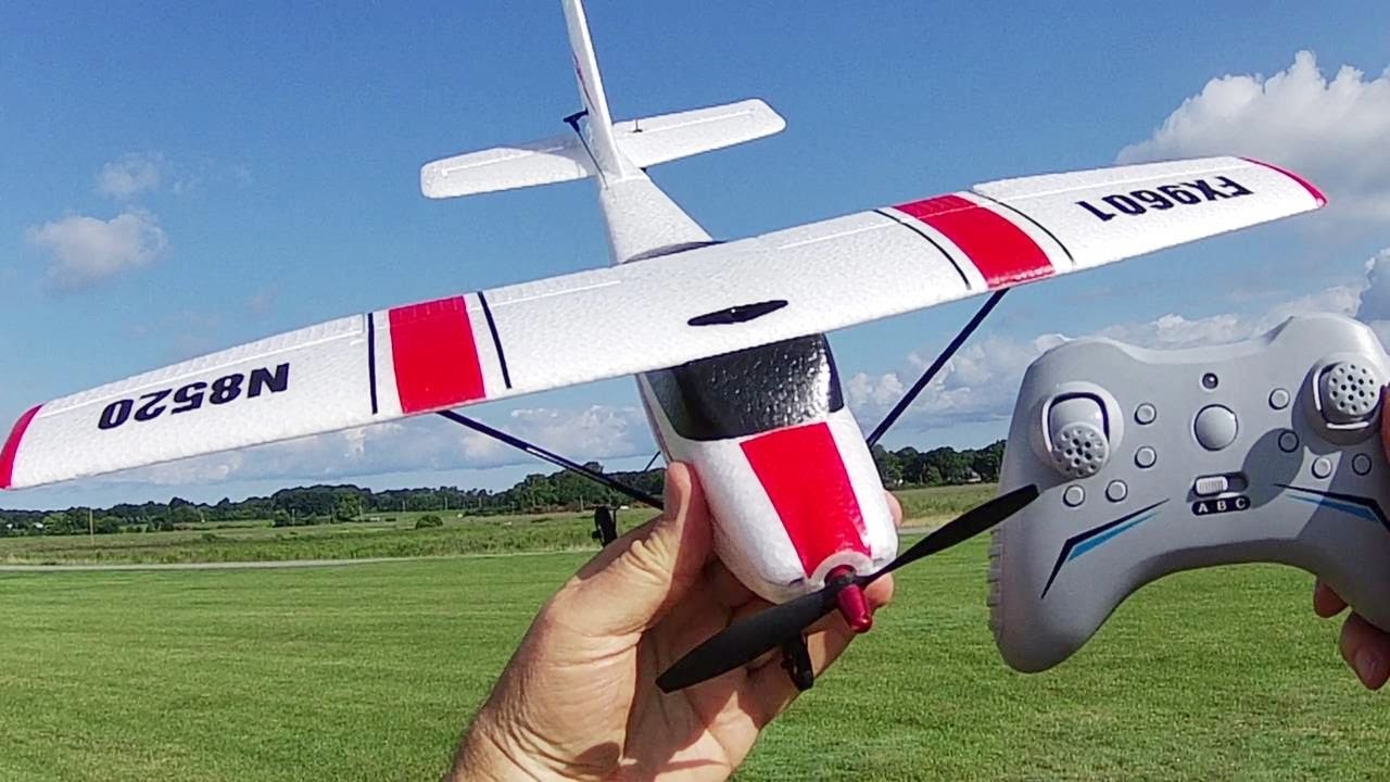 Flybear FX9601 Cessna 182 4 CH RTF Brushless RC Airplane Flight Test Review