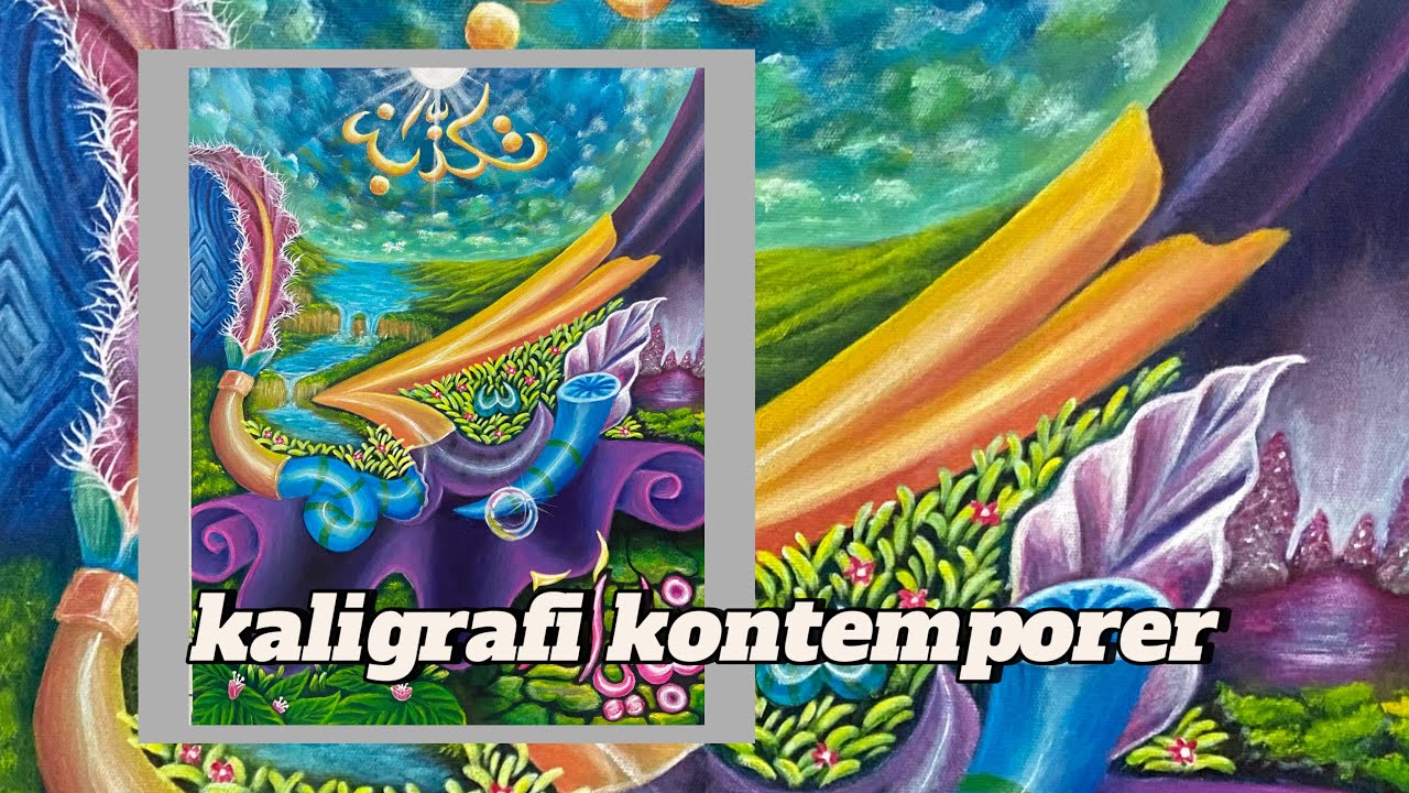 TUTORIAL KALIGRAFI KONTEMPORER PEMULA | surah ar-rahman ayat 13