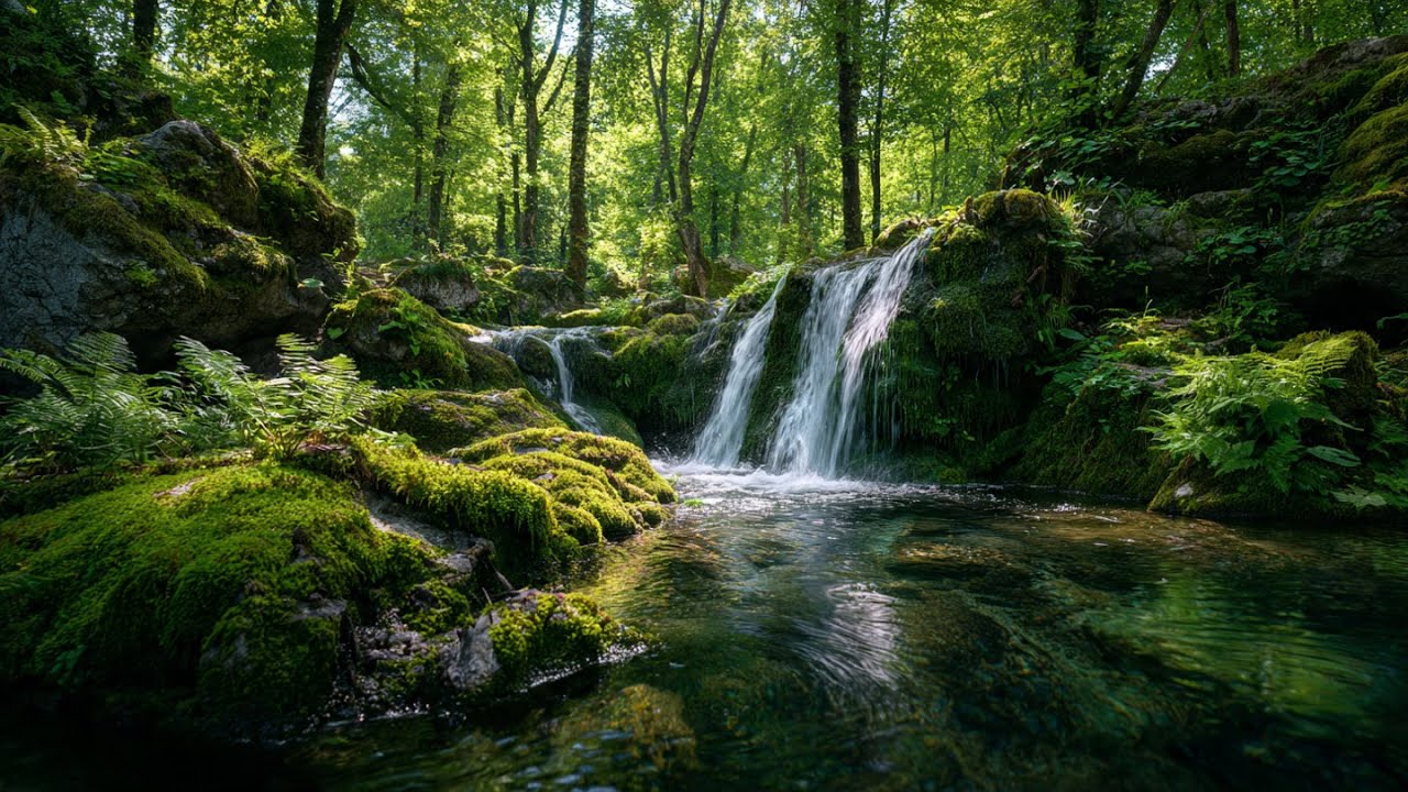 Close Your Eyes… Let the Flowing Water Carry You to Deep Sleep 🌊