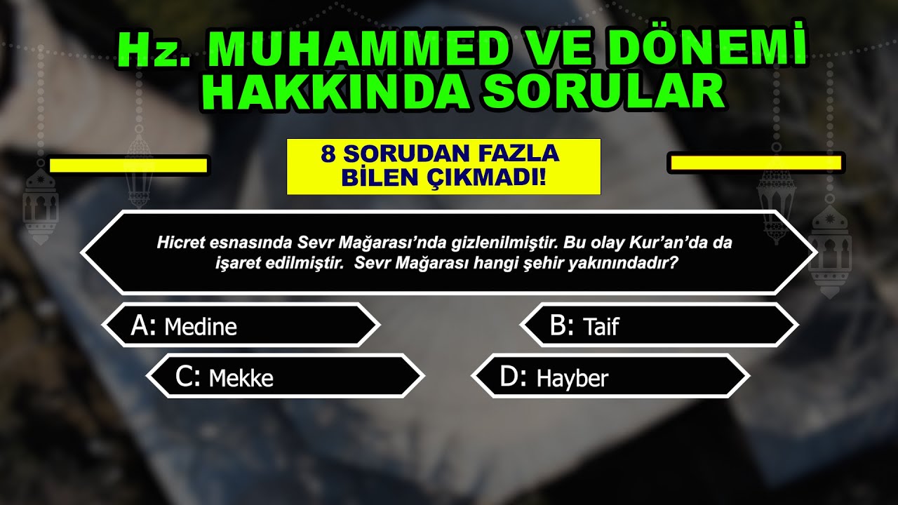 Bu Videodaki Dini Soruların &Ccedil;oğunu İnsanlar Yanlış Yapıyor! Sen Ka&ccedil; Doğru Yapacaksın?