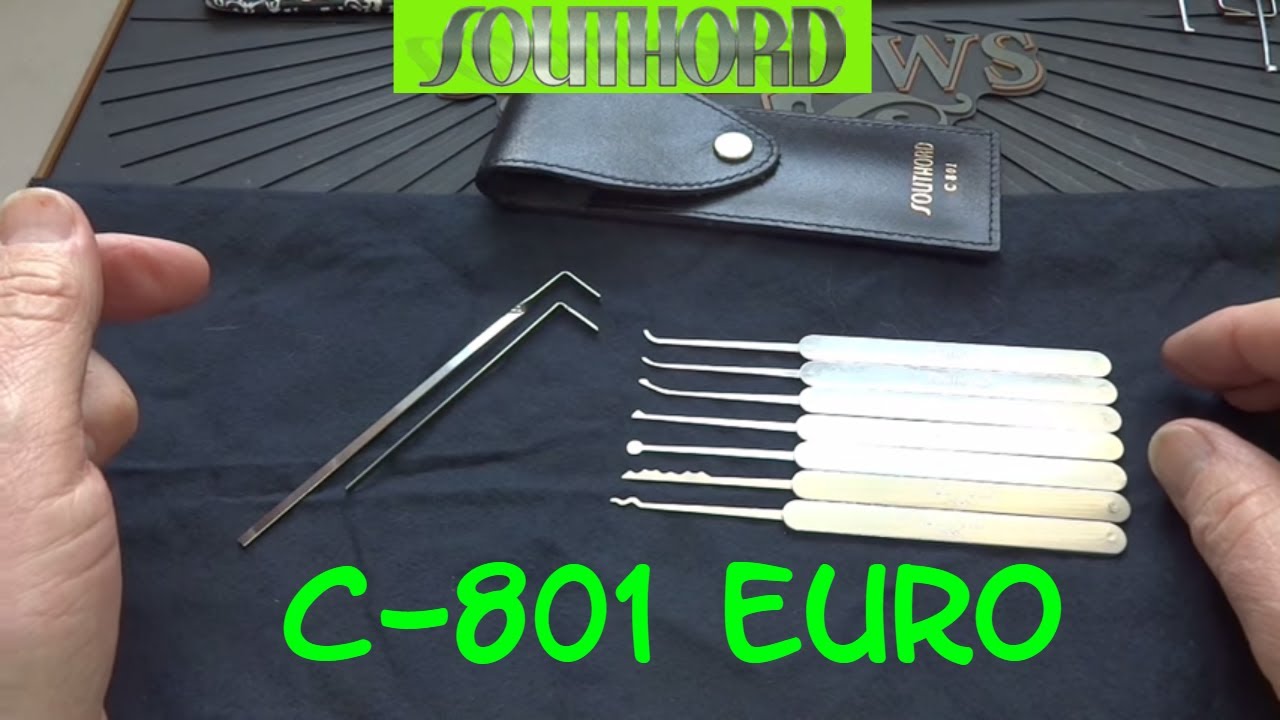 (758) Review: Southord C-801 Euro Lock Pick Set