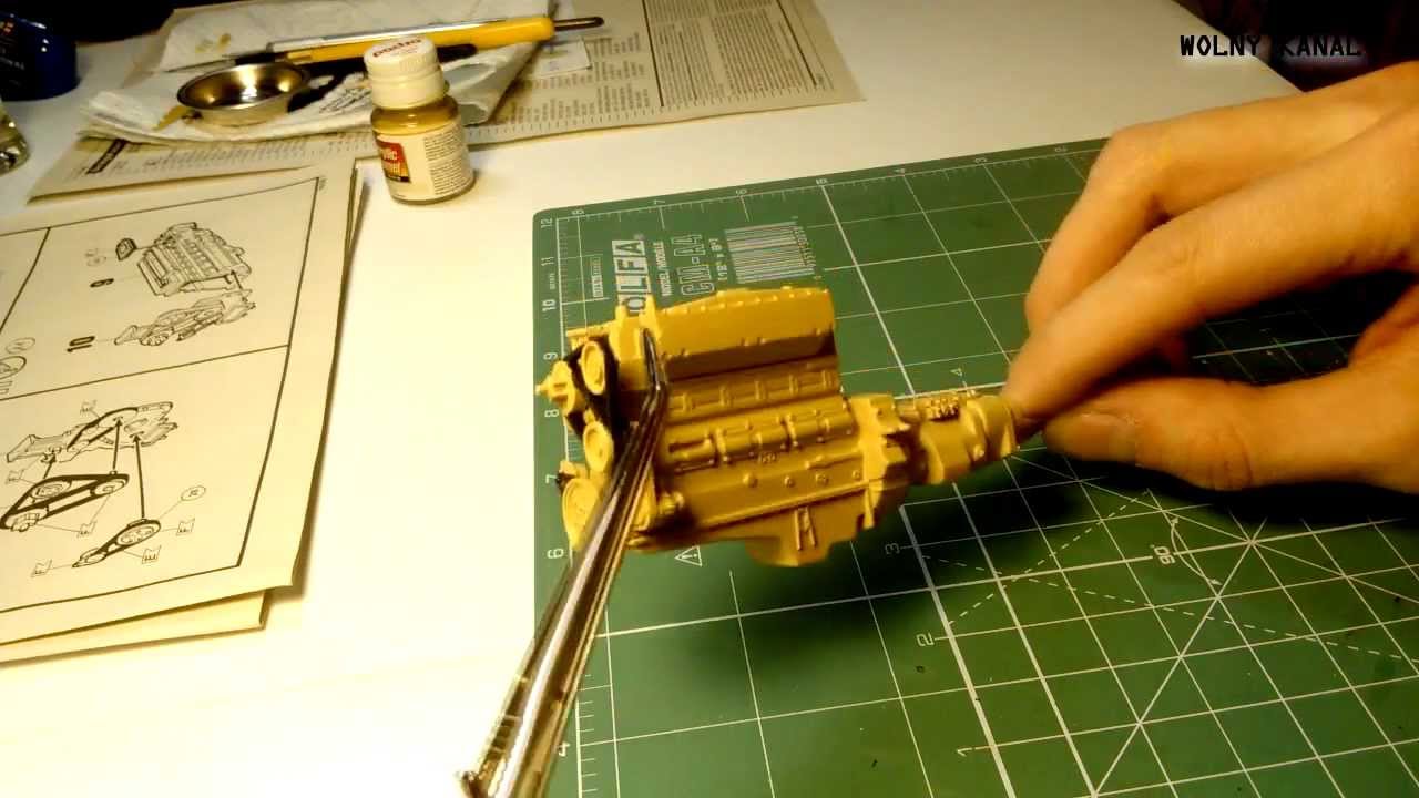 Modelarstwo - Peterbilt 359. #5 - serce ciężarówki czyli silnik.