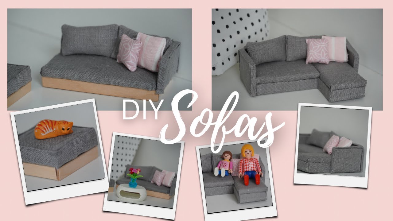 Playmobil Sofas basteln✂️//2 Bastelanleitungen//Pimp my Playmobil//Familie Bäcker