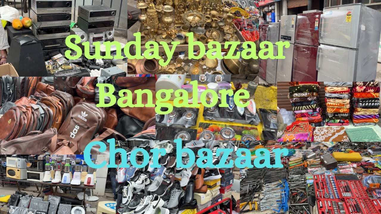 Chickpet sunday market 🔥🔥|| Sunday bazaar Bangalore || Bangalore Chor bazaar 