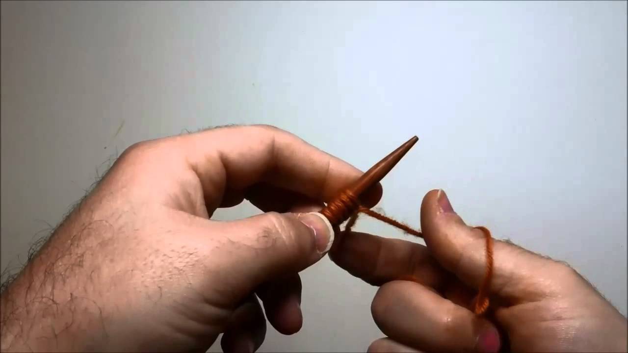 Long-Tail Cast On Left Handed