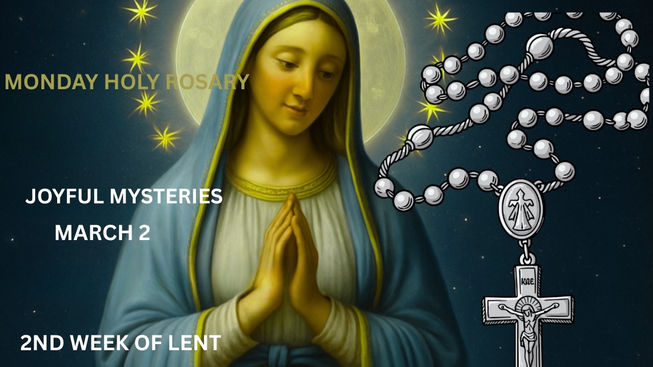 Monday Rosary 💚Joyful Mysteries of the Rosary 💚 March 2, 2026, VIRTUAL ROSARY