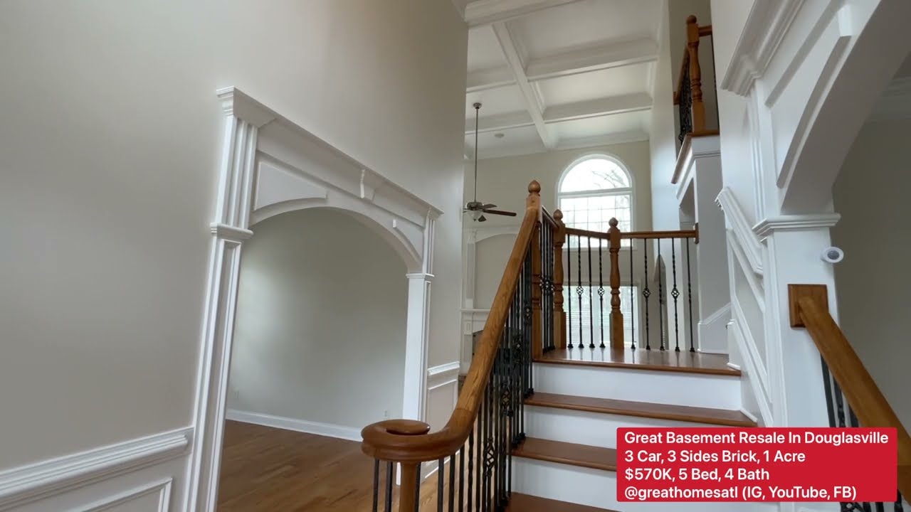 Terrific 5 Bedroom, Basement, 1 Acre Home In Douglasville.  Only $570K @greathomesatl