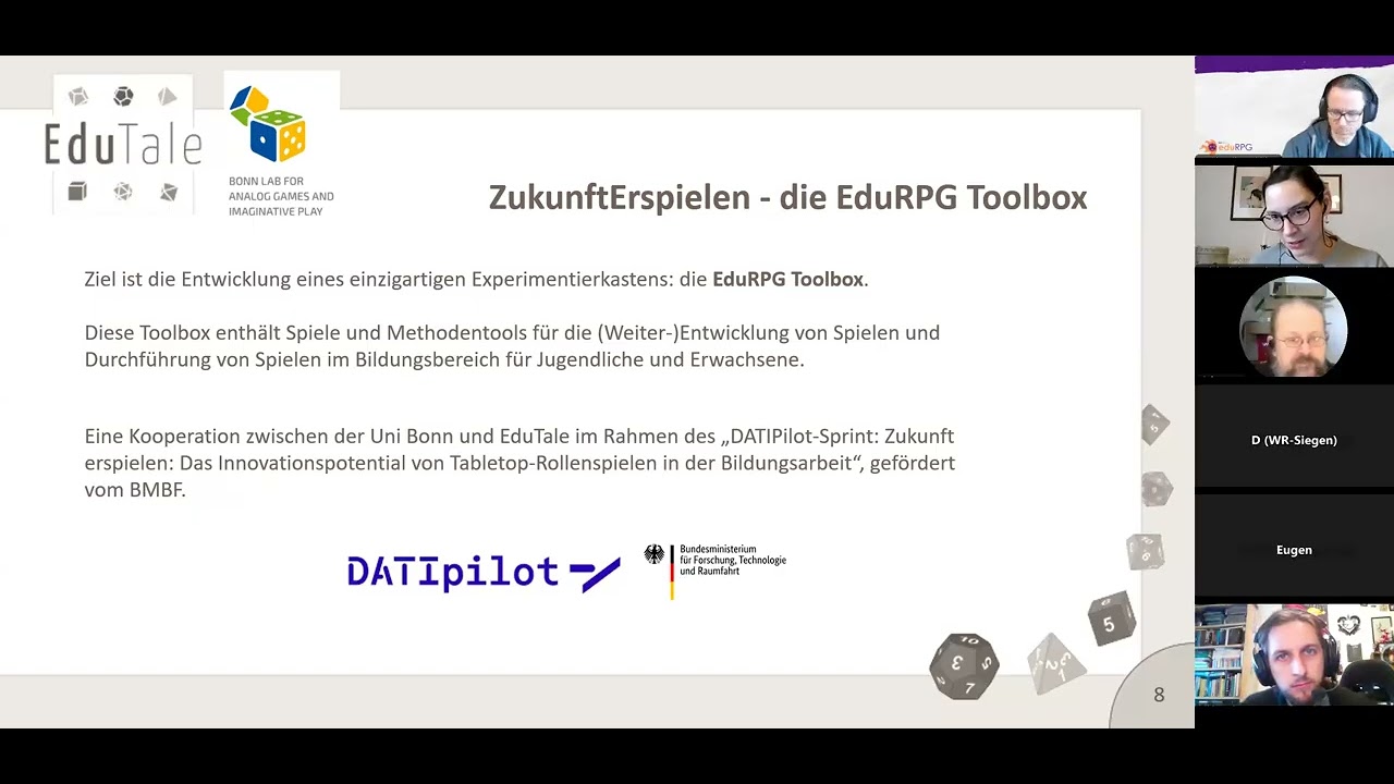 eduRPG Barcamp 2025 - TTRPG Experimentierkasten (Kathrin Fischer)