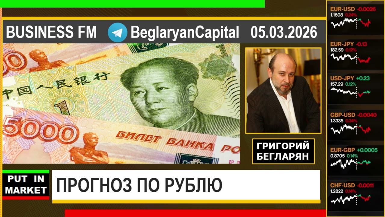 Григорий Бегларян: ПРОГНОЗ ПО РУБЛЮ (05.03.2026) #РЫНКИ #РУБЛЬ #USDRUB #ДЕНЬГИ #ИНВЕСТИЦИИ #БЕГЛАРЯН