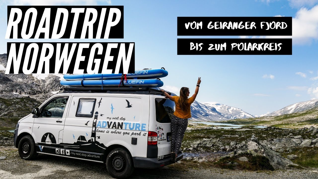 Roadtrip Norwegen |  vom Geiranger Fjord bis zum Polarkreis | Van Life Vlog