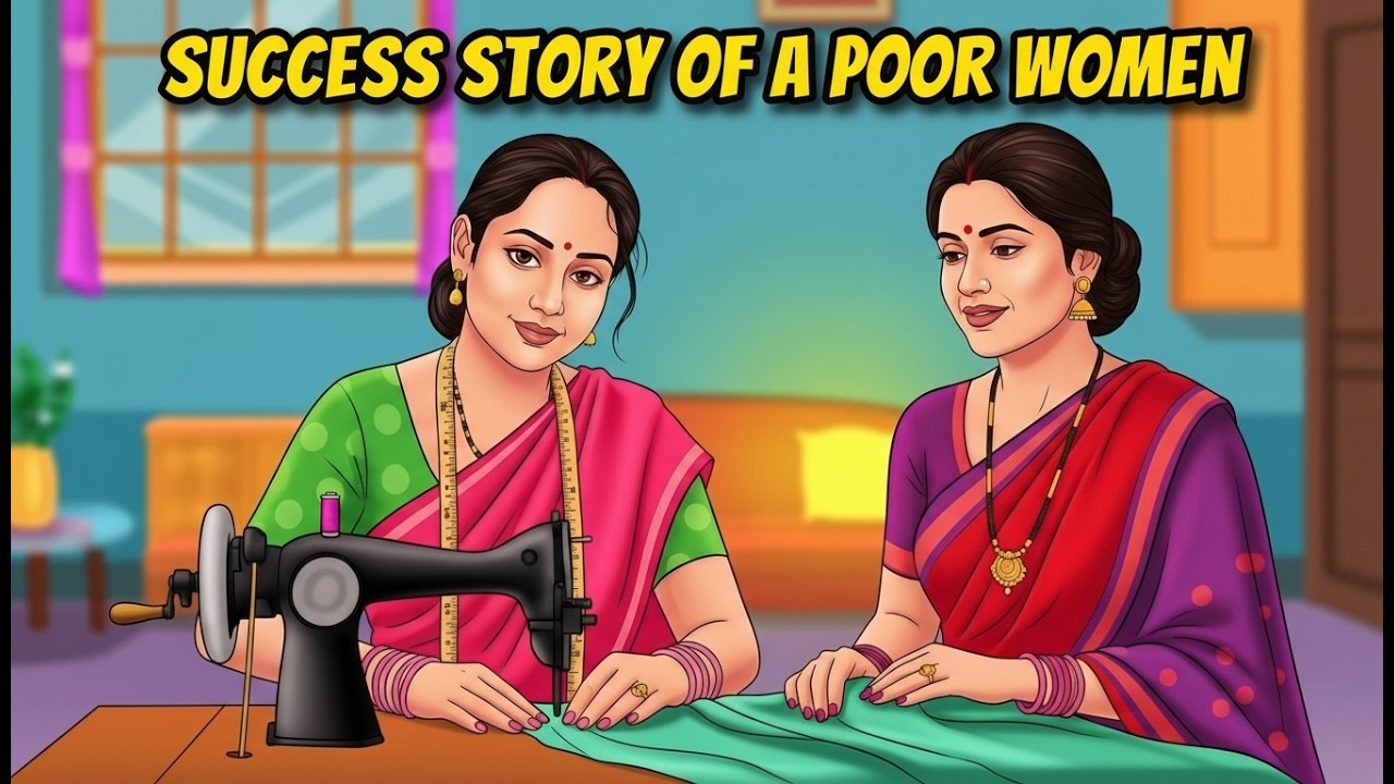 Success Story of A Poor Women | Moral Stories | Cartoon | English Story | learn English | Motivation