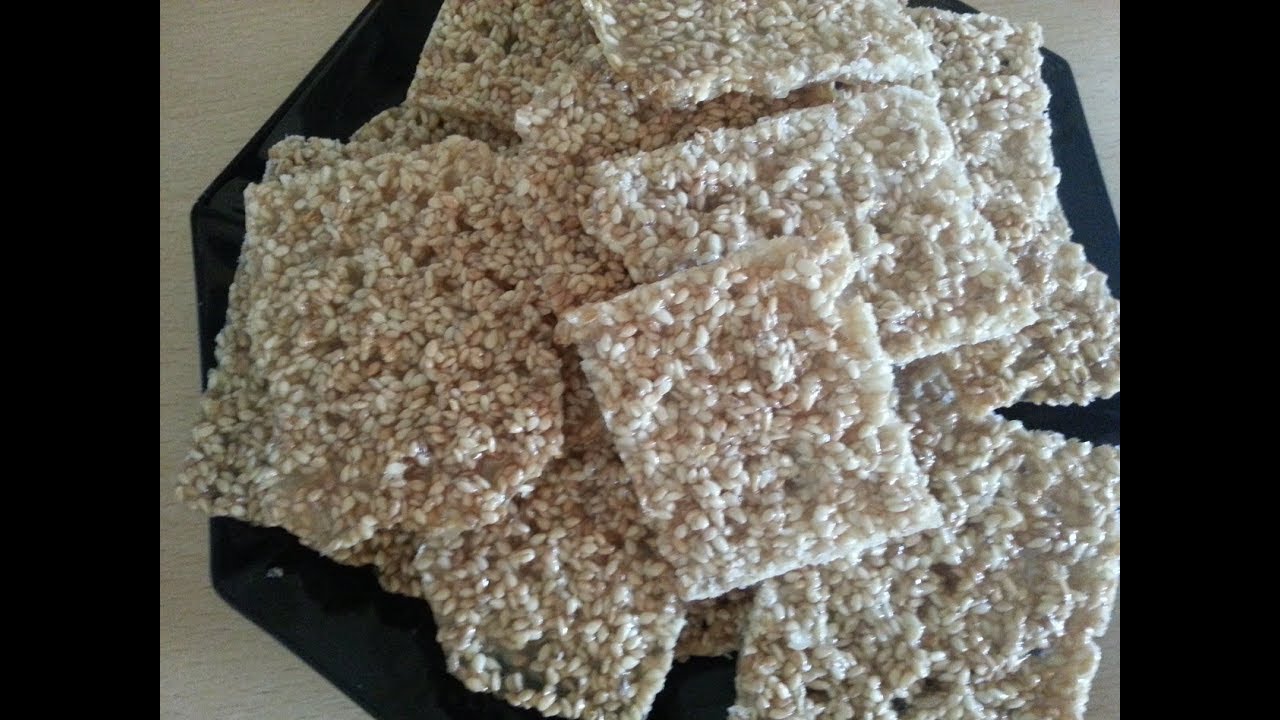 How to make Sesame  Brittles | Crispy Nougat (Chinese style )