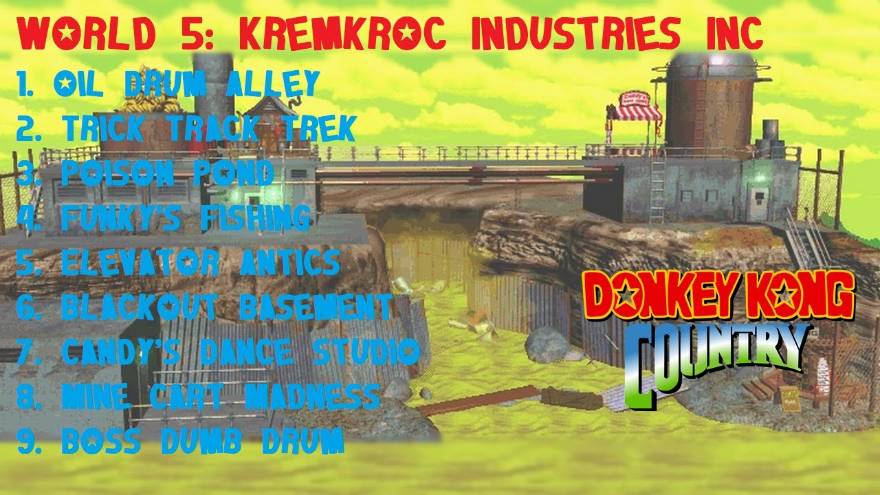 Donkey Kong Country (GBA|Hack) (101%) (5|7) / World 5: Kremkroc Industries Inc [3:2/4K@60]