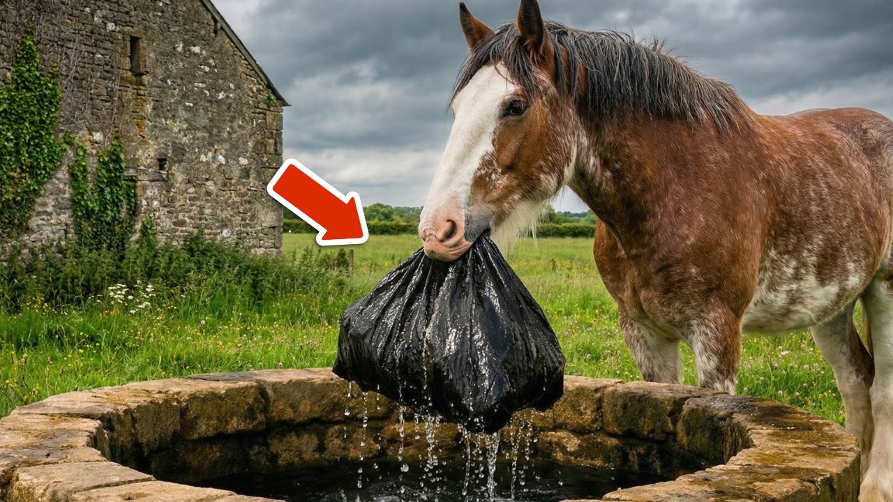 🐴 CALUL BEA DIN FÂNTÂNĂ… PÂNĂ CÂND A SCOS CEVA CE I-AR SCHIMBA VIAȚA STĂPÂNULUI SĂU…