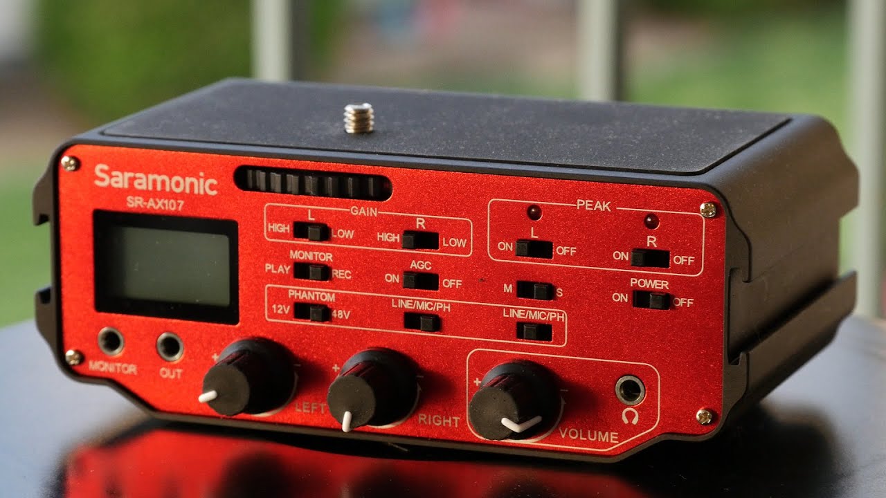 Saramonic SR-AX107 XLR audio adapter review - DSLR FILM NOOB