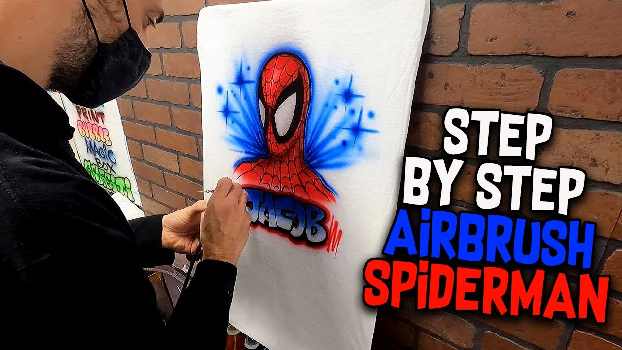 Step-By-Step Airbrush Spider-Man! Tips & Tricks