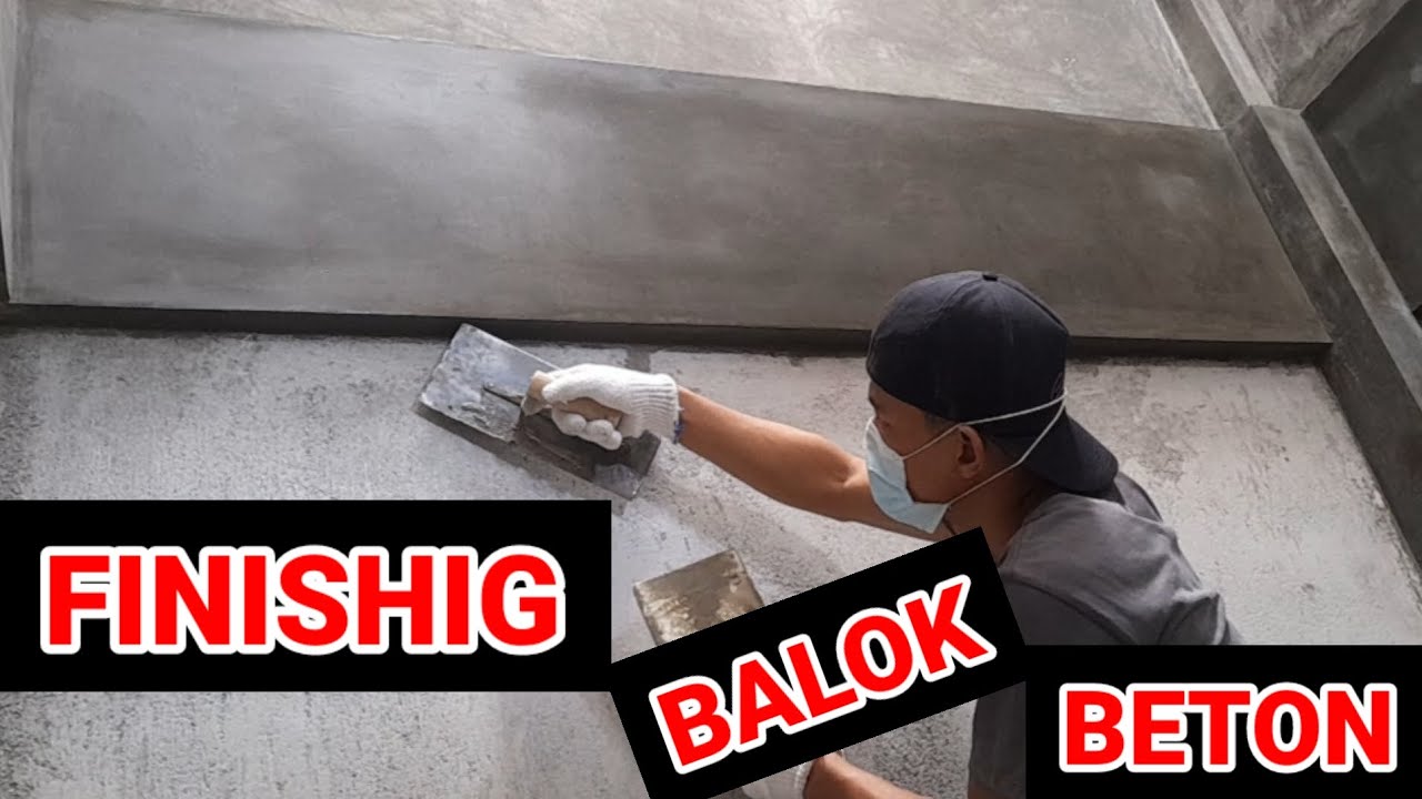 cara plester aci balok beton #video #finishing