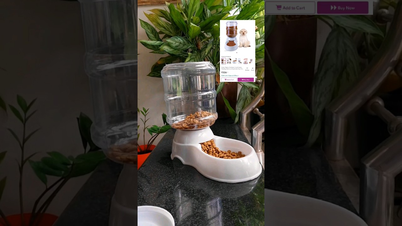 Useful product if you have pets 🐶🐱 | Pet feeder bowl 🐶 | Unboxing #shorts