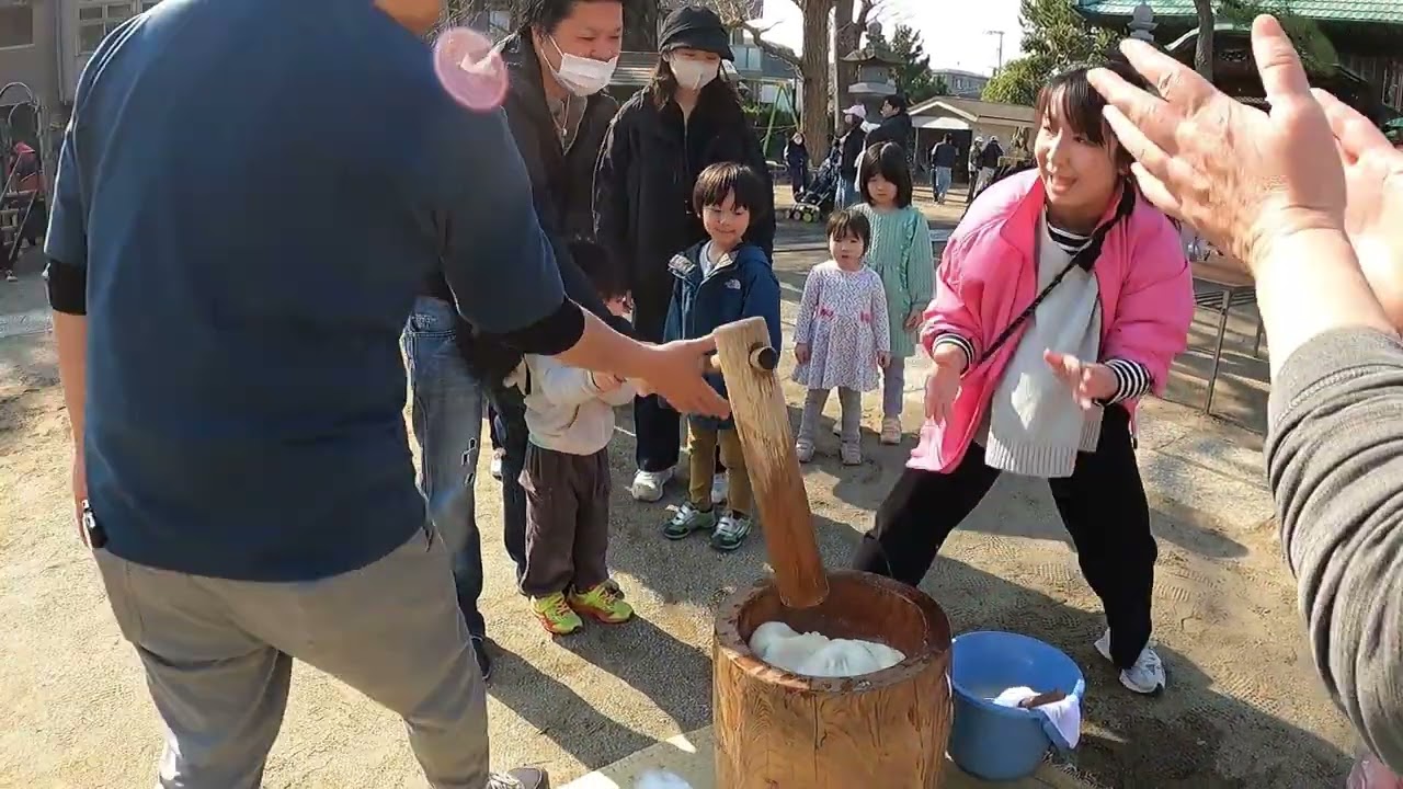 小岩田自治会餅つき大会