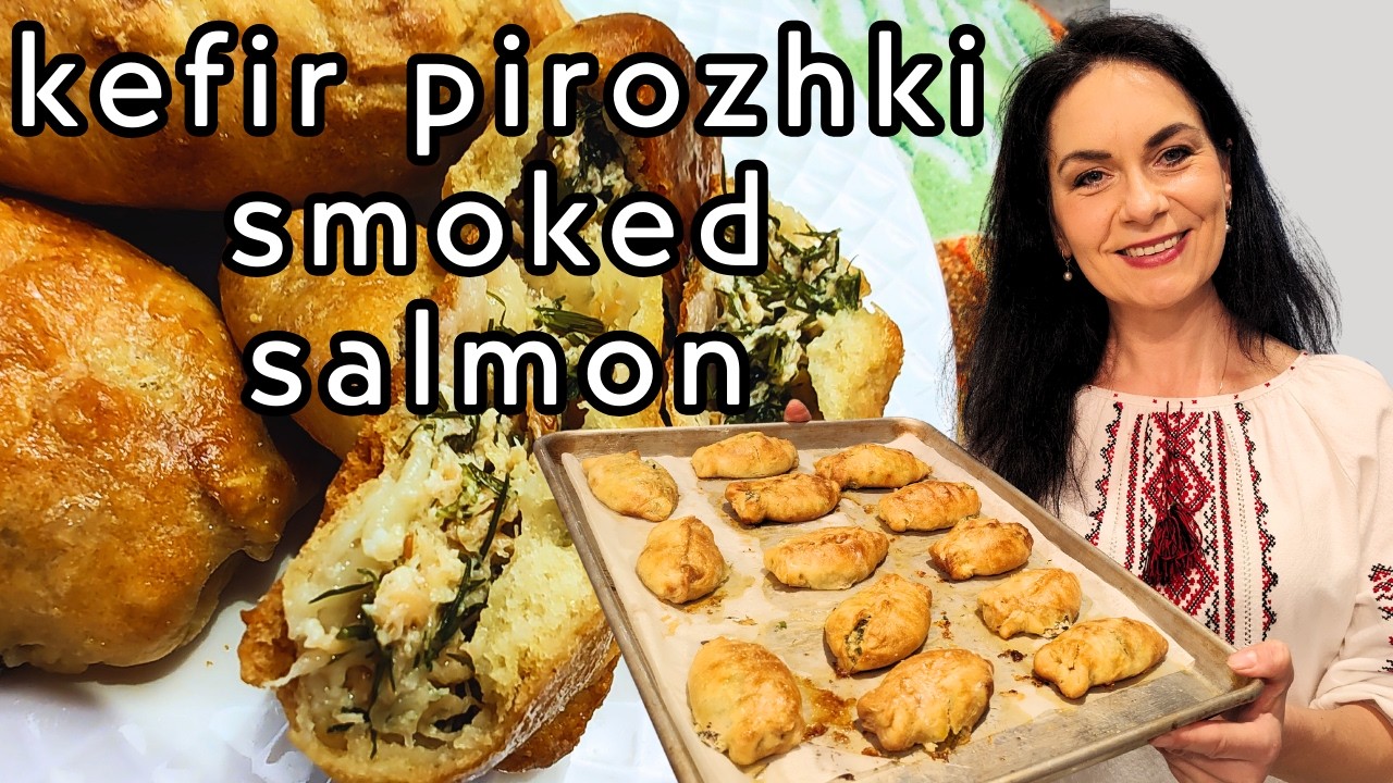 How to Make Ukrainian Pirozhki with Smoked Salmon | Soft Homemade Buns