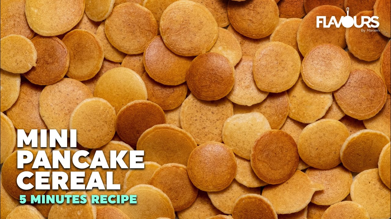 5 minutes Mini Pancake Cereal | Easy Breakfast Recipe | Mini Pancakes Cereal for Kids