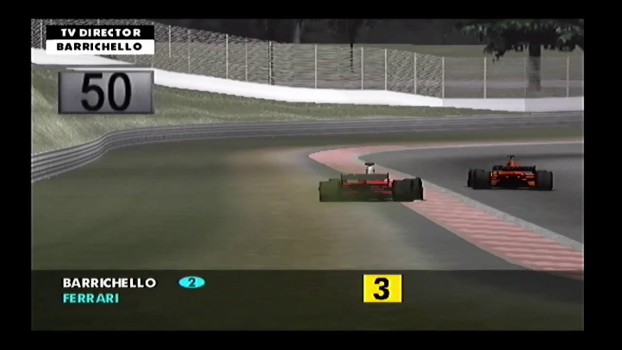 F1 2001 (PS2), Race 14, Belgium (Spectator Mode, Reverse Result Series)