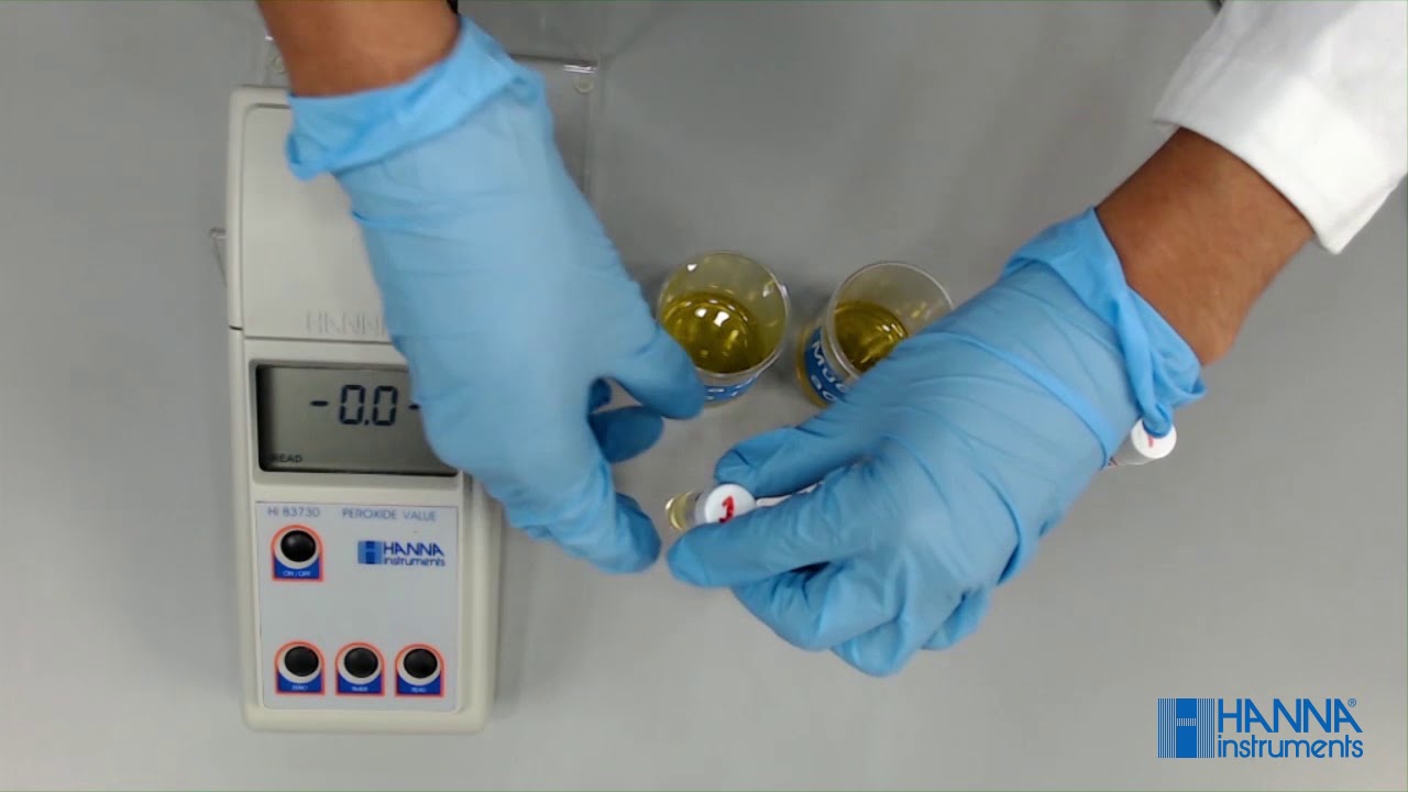 Índice de peróxidos en aceite con el equipo HI83730