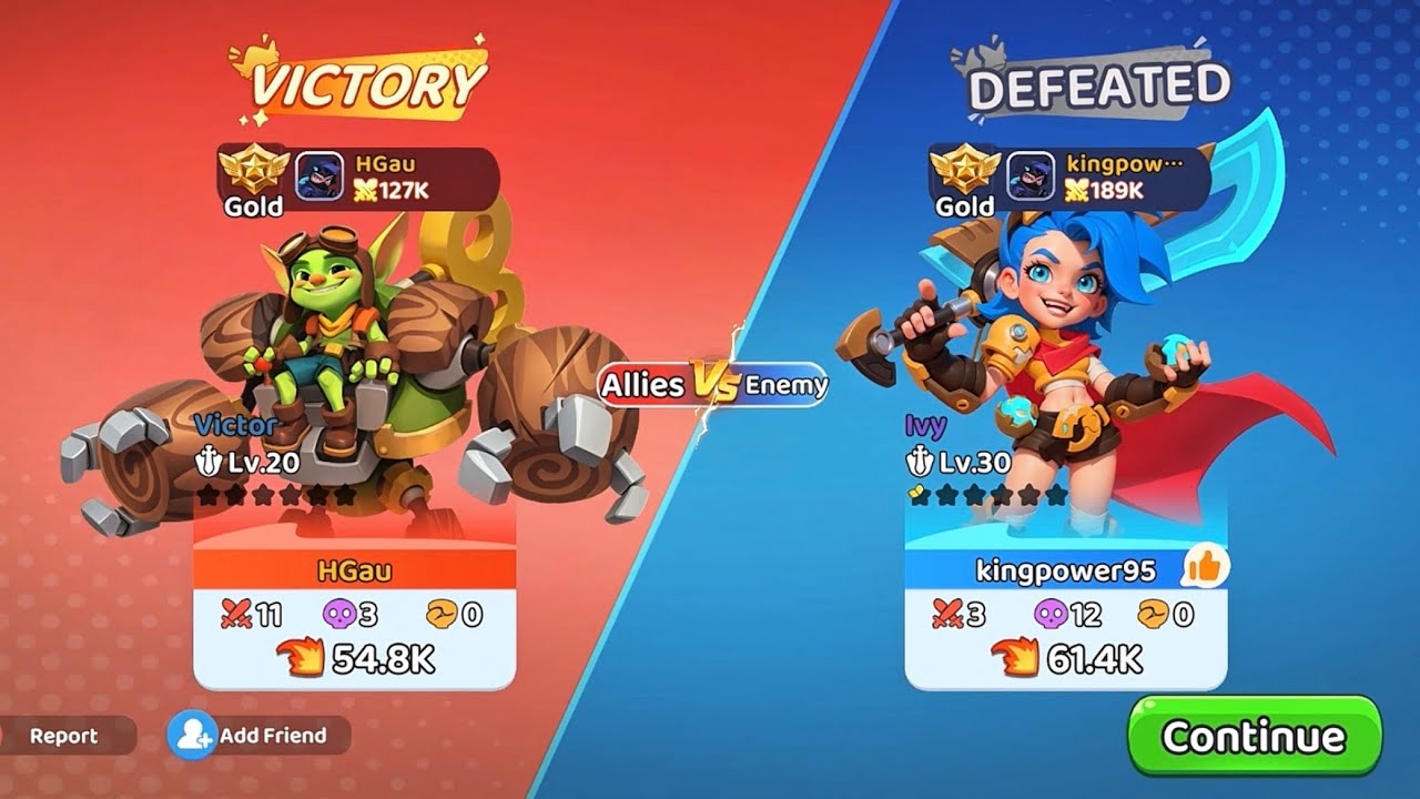 Victor Gameplay || King vs King KVK