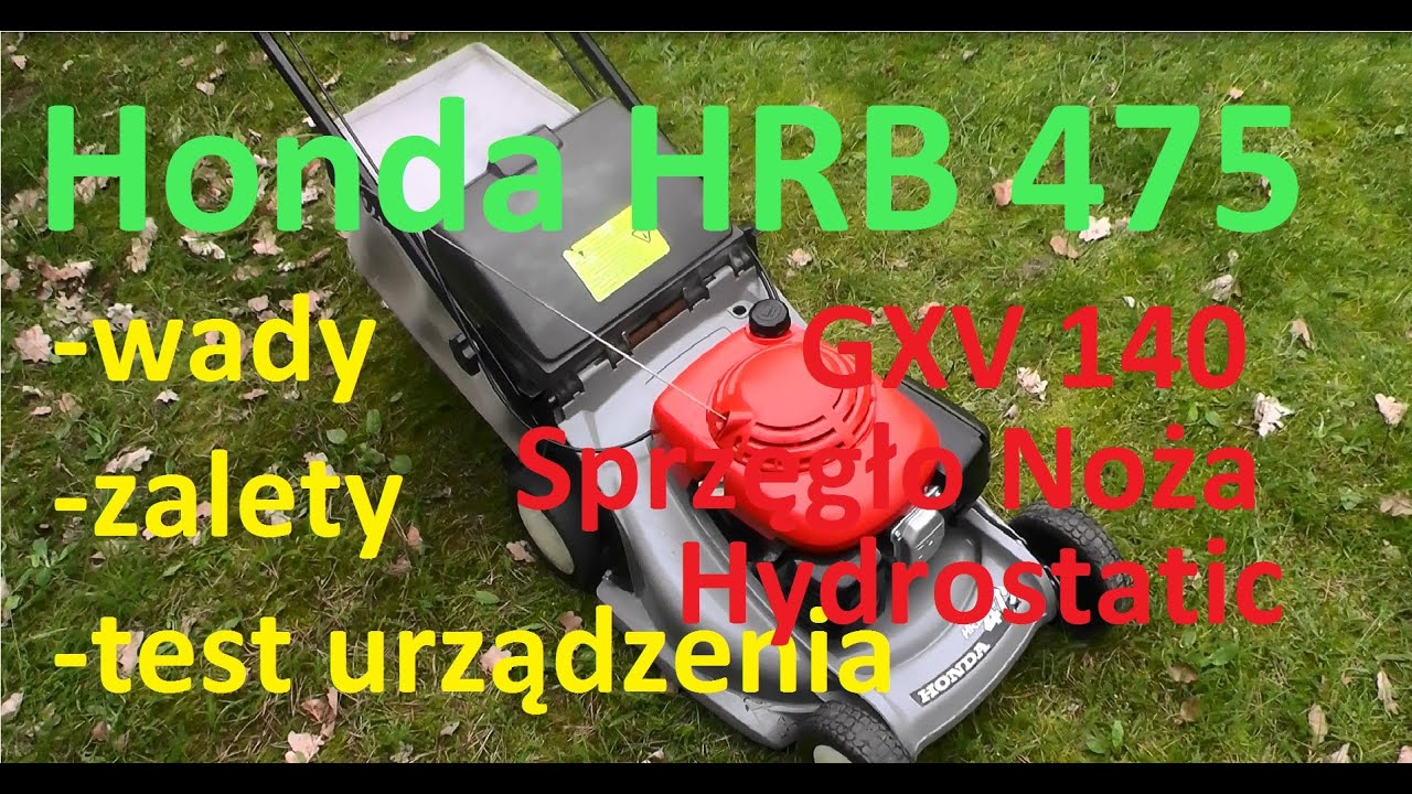 Honda HRB 475 || Honda GXV 140 || #6 test, wady i zalety