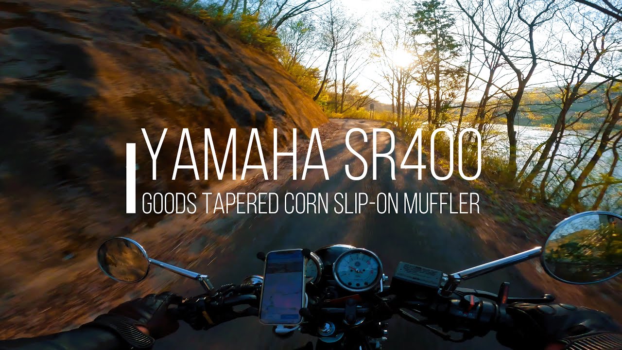 YAMAHA  SR400/Exhaust Sound 🎧/夕暮れの湖畔🏍。。/# 211 Lakeside at sunset/Just go for a ride